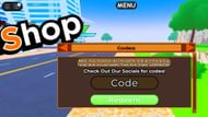 Enter an active code in the text field (Image via Roblox)